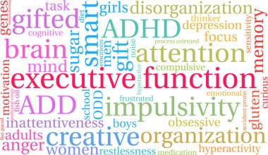Executive Function Word Cloud