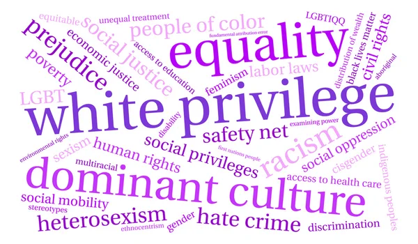 Weiße Privilegienwolke — Stockvektor