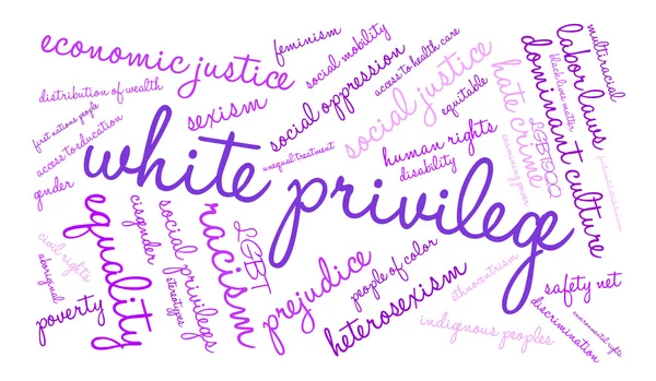 Weiße Privilegienwolke — Stockvektor