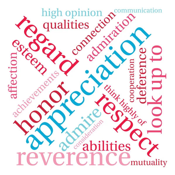 Apreciación Word Cloud — Archivo Imágenes Vectoriales