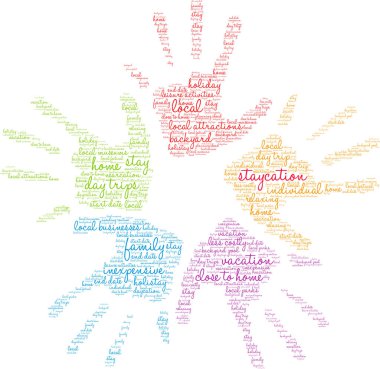 Beyaz arkaplanda duran kelime bulutu. 