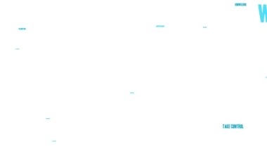 Beyaz arkaplandaki canlandırılmış kelime bulutunu değiştir.