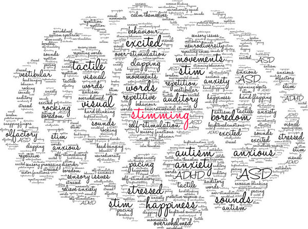 Стимулирование облака слов на белом фоне. 