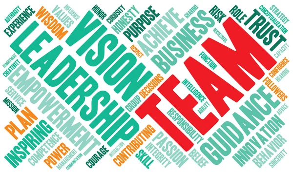 Team Word Cloud — Stock Vector