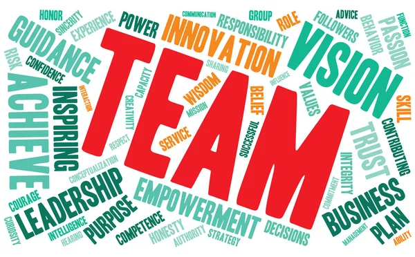 Team word cloud — Stockvector