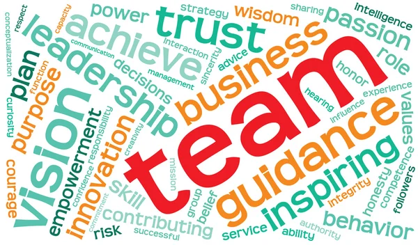 Team Word Cloud — Stock Vector