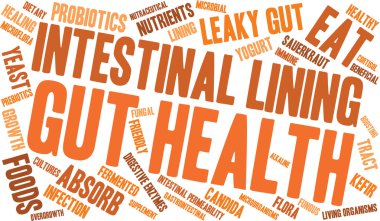 Gut Health Word Cloud clipart