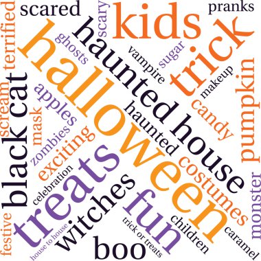 Cadılar Bayramı kelime bulutu