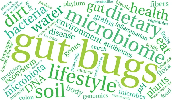 Bug Bug Word Cloud — Vettoriale Stock