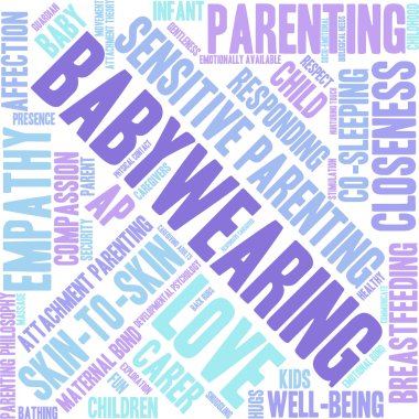 Bebek giyen kelime bulutu