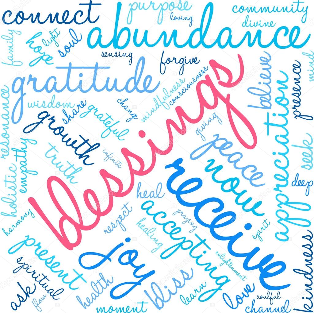 Blessings Word Cloud