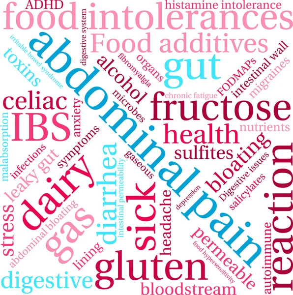 Облако боли в животе — стоковый вектор