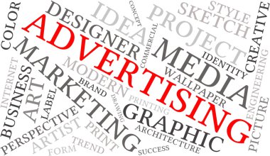 Yaratıcı reklam kelime bulutu