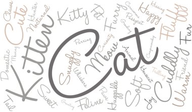 Cat Word Cloud clipart