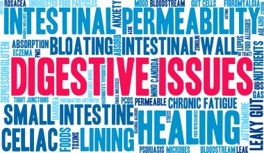 Digestive Issues Word Cloud clipart