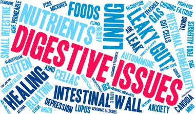 Digestive Issues Word Cloud clipart