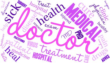 Doktor kelime bulutu