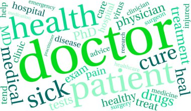Doktor kelime bulutu