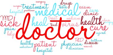 Doktor kelime bulutu