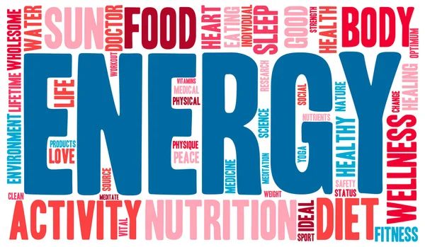 Energy Word Cloud — Stock Vector