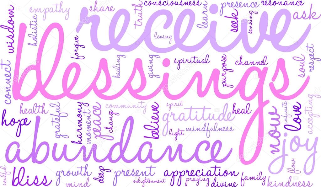 Blessings Word Cloud