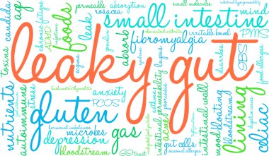 Leaky Gut Word Cloud clipart