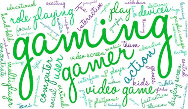 Gaming Word Cloud clipart