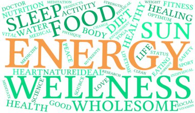 Energy Word Cloud clipart