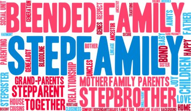 Stepfamily kelime bulutu