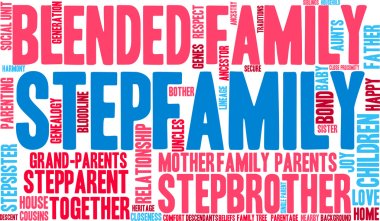 Stepfamily Word Cloud clipart