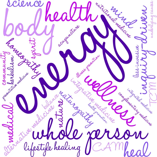 Energy Word Cloud — Stock Vector