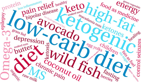 Low Carb słowo Cloud — Wektor stockowy