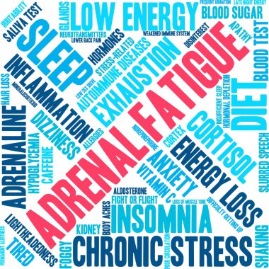Adrenal Yorgunluk kelime bulutu