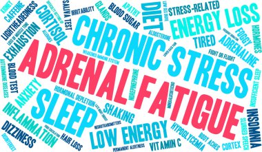 Adrenal Yorgunluk kelime bulutu