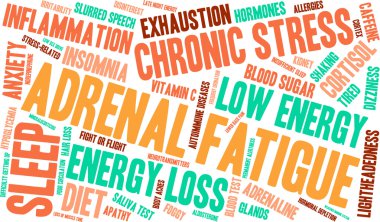 Adrenal Yorgunluk kelime bulutu