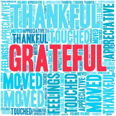 Minnettar kelime bulutu