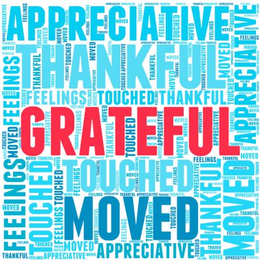 Minnettar kelime bulutu