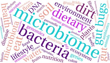 Microbiome kelime bulutu