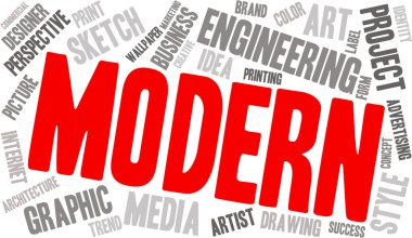 Modern iş kelime bulutu