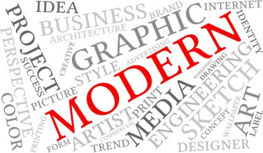 Modern iş kelime bulutu