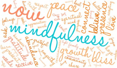Mindfulness kelime bulutu