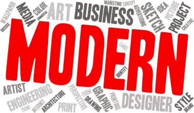 Modern iş kelime bulutu