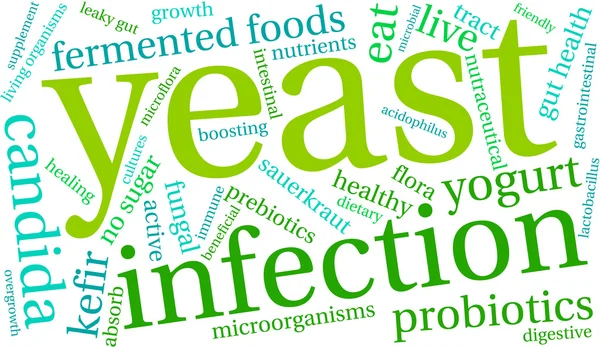 Yeast Infection Word Cloud — Stock Vector