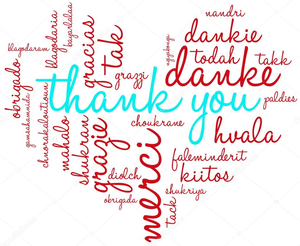 Nube de palabra gracias — Archivo Imágenes Vectoriales © arloo #94522536