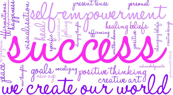 Success Word Cloud — Stock Vector