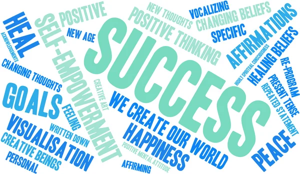 Success Word Cloud — Stock Vector