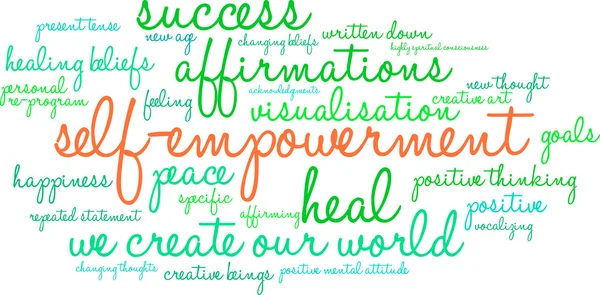 Self Empowerment Word Cloud — Stock Vector