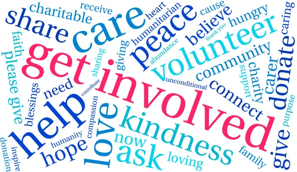 Get Involved Word Cloud — Stock Photo, Image