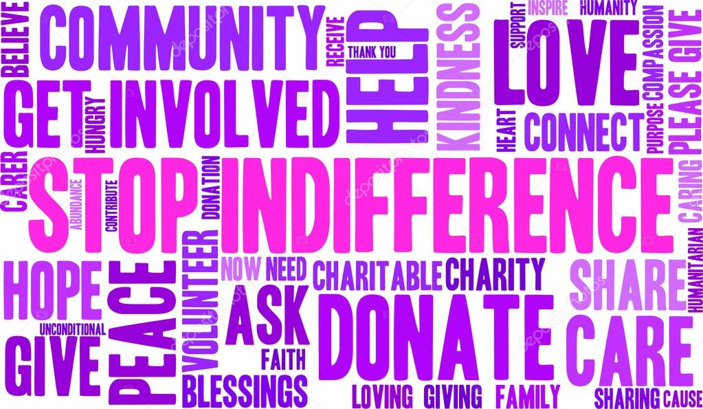 Stop Indifference Word Cloud