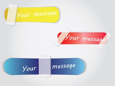 Kağıt çıkartmaları.